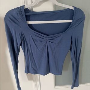 Blue Long Sleeve Women's Top